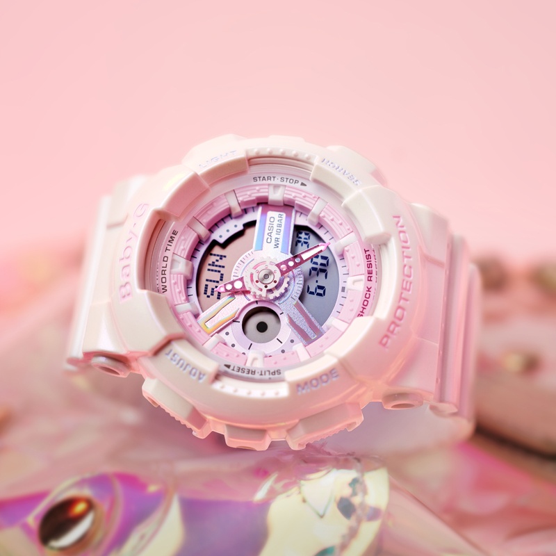 商品[国内直发] Casio|卡西欧女表BABY-G白昼黑色小魔女主题可爱 防震 100M防水 夜光 LED照明,价格¥743,第4张图片详细描述