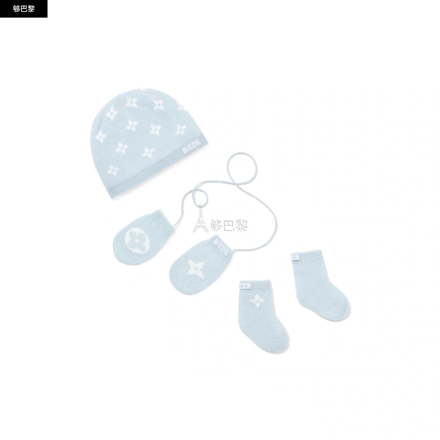 商品Louis Vuitton|【预售】 LV路易威登 24秋冬 儿童 袜子 Set de naissance GI029C,价格¥5863,第3张图片详细描述