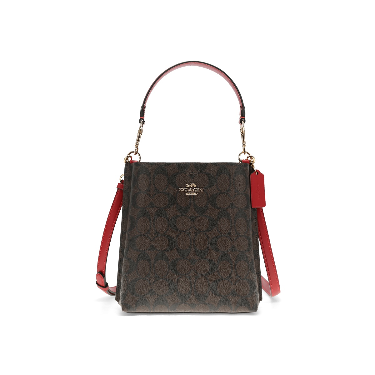 商品Coach|蔻驰奥莱款女士PVC配皮单肩斜挎包,价格¥1654,第9张图片详细描述