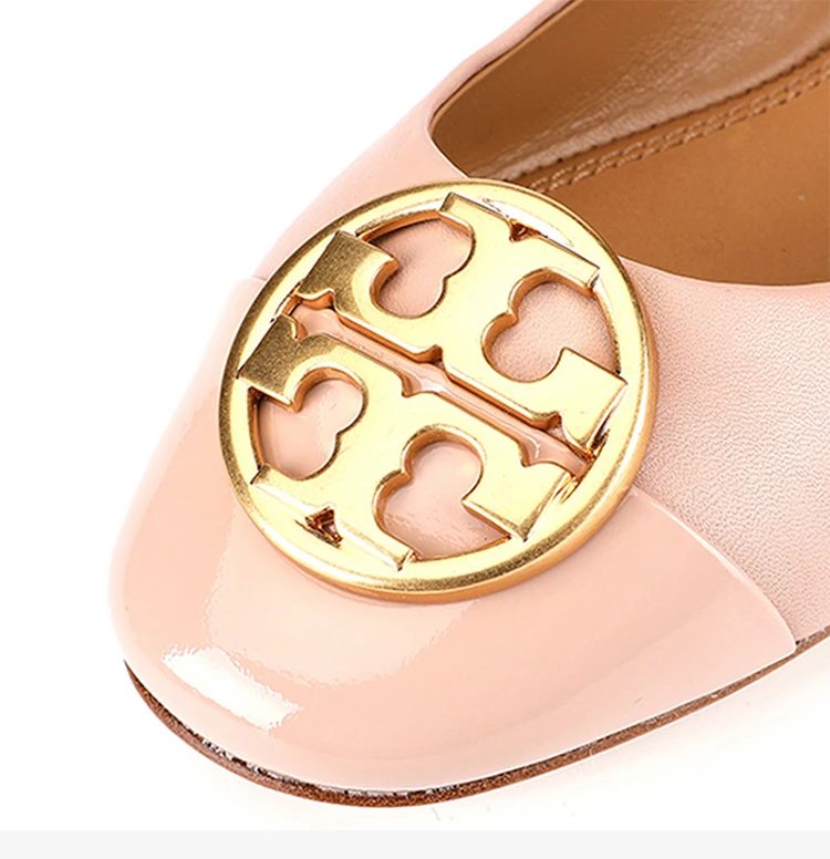 商品Tory Burch|Tory Burch 汤丽柏琦 女士粉红色CHELSEA 芭蕾舞平底鞋 46882-268,价格¥1139,第8张图片详细描述