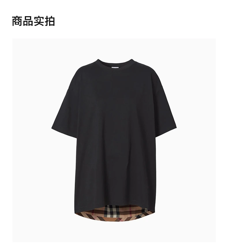 商品[国内直发] Burberry|BURBERRY 黑色女士T恤 8044962,价格¥4004,第4张图片详细描述