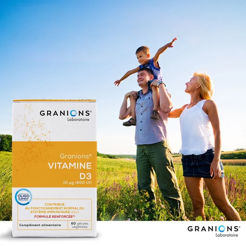 商品Granions|格兰宁维他命D3胶囊 60粒 保持骨骼健康增强免疫,价格¥168,第5张��图片详细描述