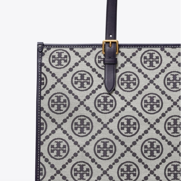 商品Tory Burch|汤丽柏琦老花满印T Monogram 手提单肩托特包(香港仓发货),价格¥2599,第15张图片详细描述