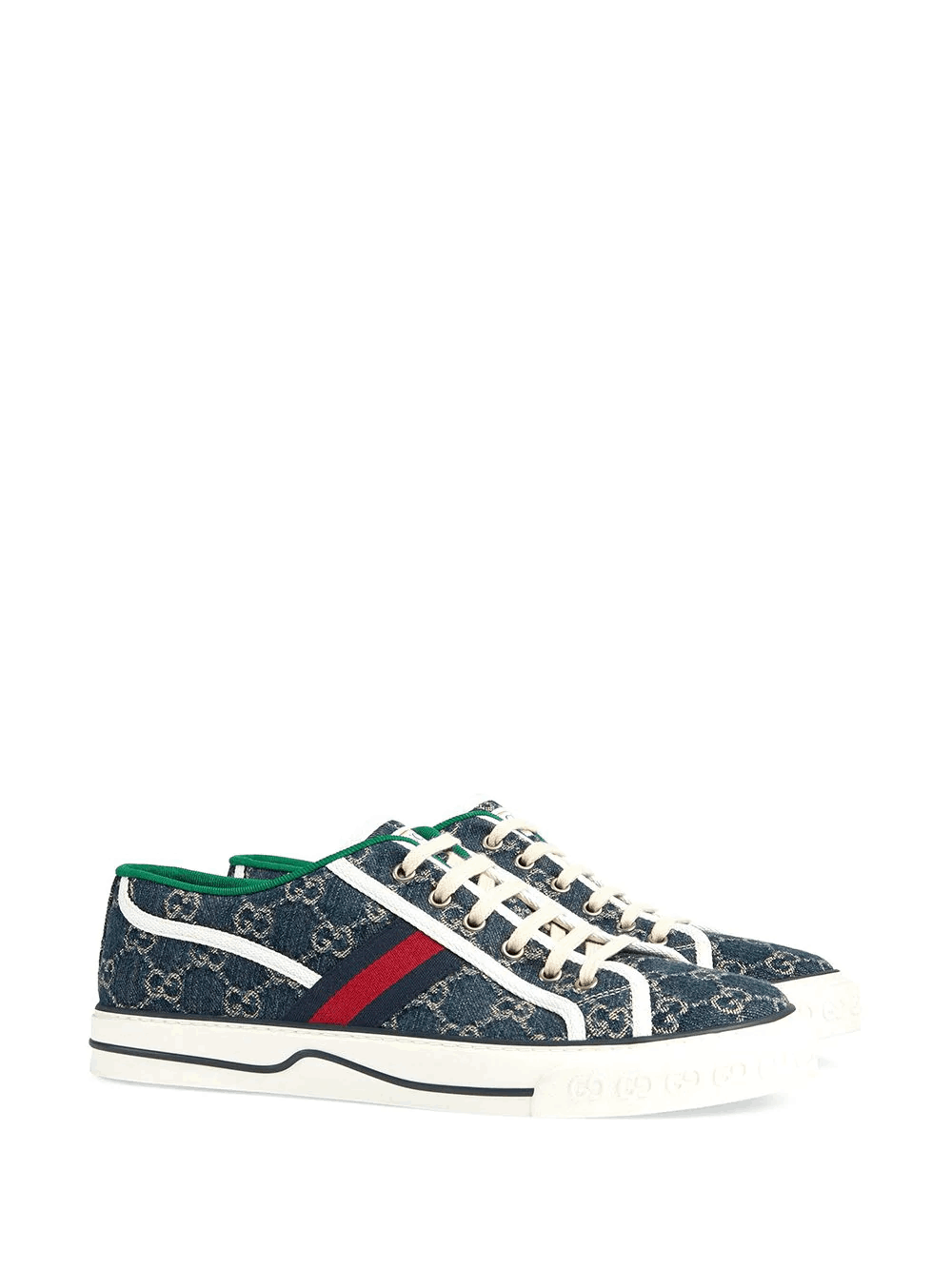 商品Gucci|男士GG 印花帆布运动鞋 (英码),价格¥3768,第2张图片详细描述