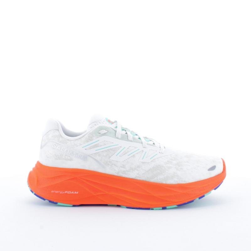 商品Salomon|Salomon萨洛蒙 AERO GLIDE 2男士白色/橙色户外鞋,价格¥1226,第5张图片详细描述