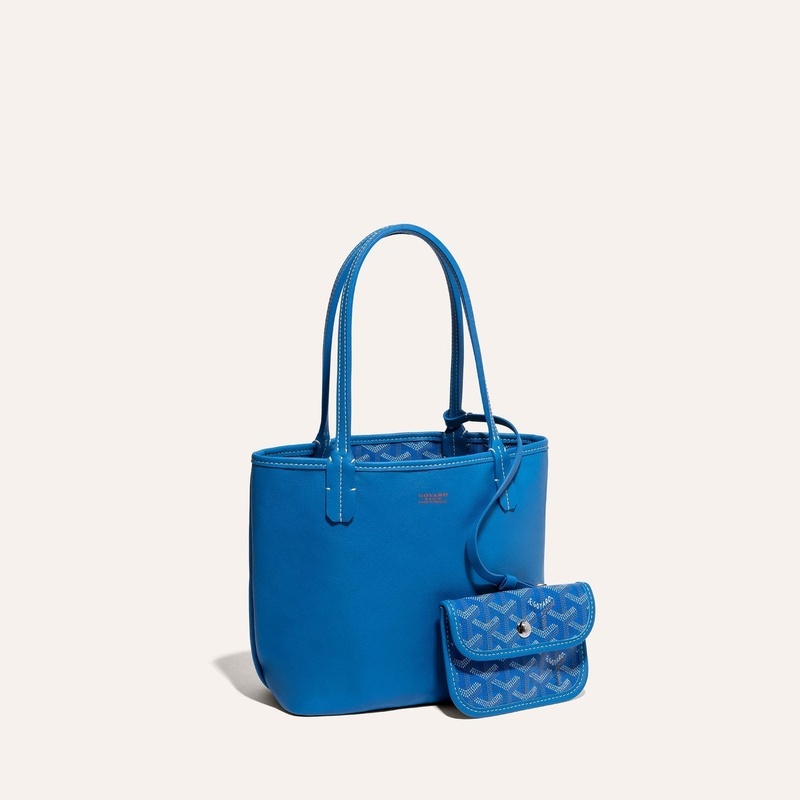 商品Goyard|高雅德 Anjou Mini男女黑色帆布/小牛皮手提包 ANJOUSMINCG01TY01P（十一色可选）,价格¥18634,第16张图片详细描述