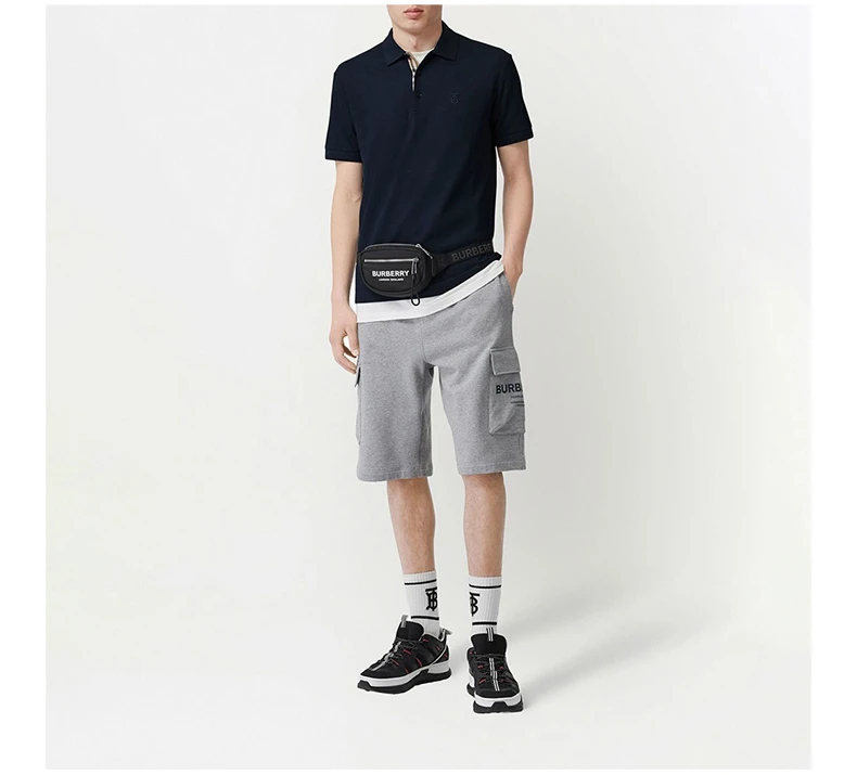 商品[国内直发] Burberry|BURBERRY 深蓝色男士POLO衫 8084021,价格¥3266,第7张图片详细描述