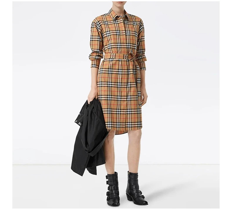 商品Burberry|Burberry格纹女士连衣裙 8013946,价格¥3819,第7张图片详细描述