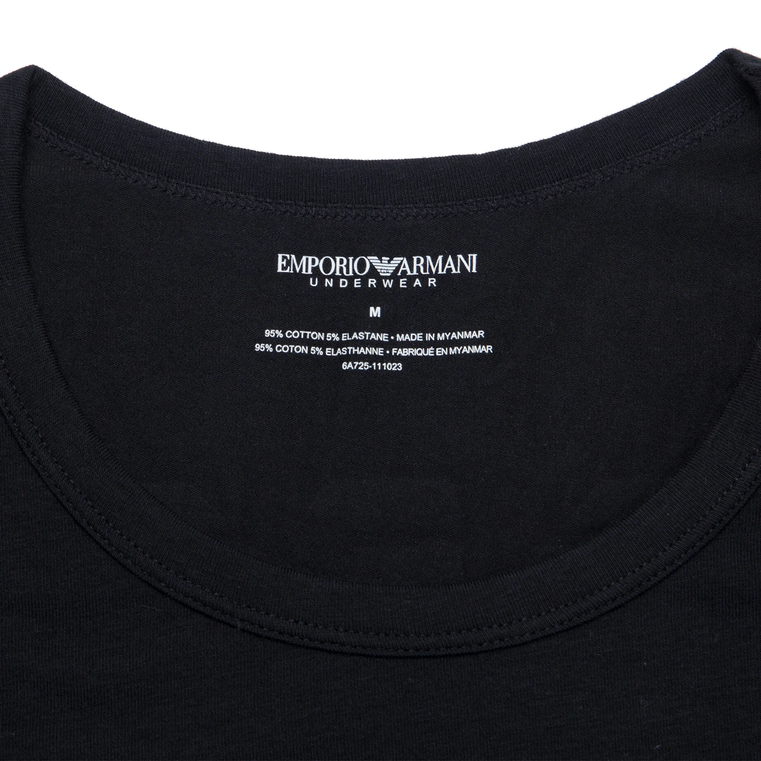 商品[国内直发] Emporio Armani|Emporio Armani 安普里奥 阿玛尼 男士长袖T恤黑色 1110236-A725-0020,价格¥299,第3张图片详细描述