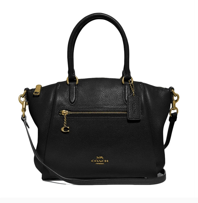 商品Coach|Coach 蔻驰（专柜）女士黑色Sacoche Elise手提单肩包 79316GDBLK,价格¥1573,第7张图片详细描述