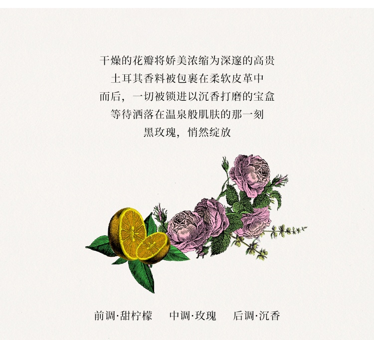 商品Penhaligon's| 潘海利根 黑玫瑰沉香2022圣诞限量套装 [沐浴露300ml+香水100ml],价格¥1854,第8张图片详细描述