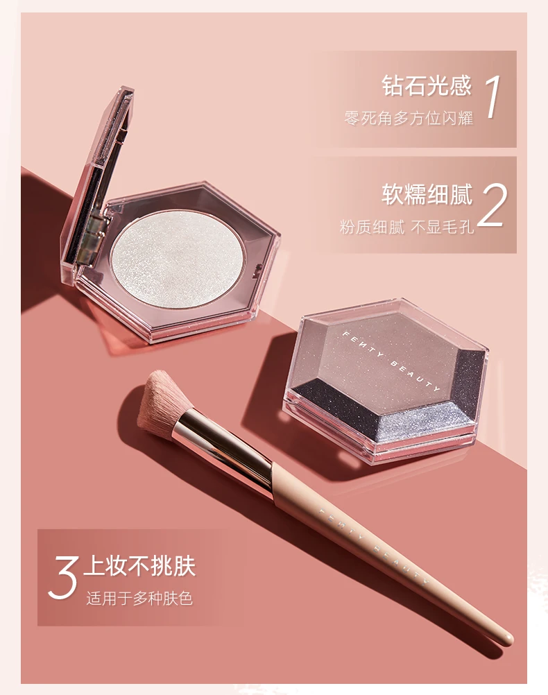 商品Fenty Beauty|【包邮装】Fenty beauty 蕾哈娜钻石高光 单色珠光爆闪提亮 8g,价格¥240,第3张图片详细描述