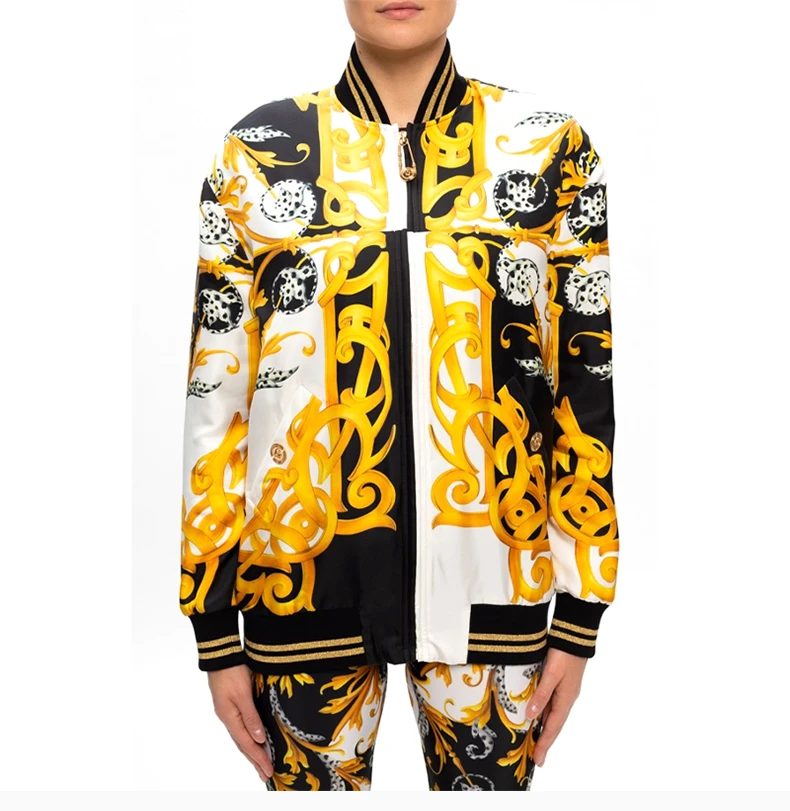 商品[国内直发] Versace|VERSACE 黑色女士夹克 A87131-A235781-A7027,价格¥10191,第5张图片详细描述