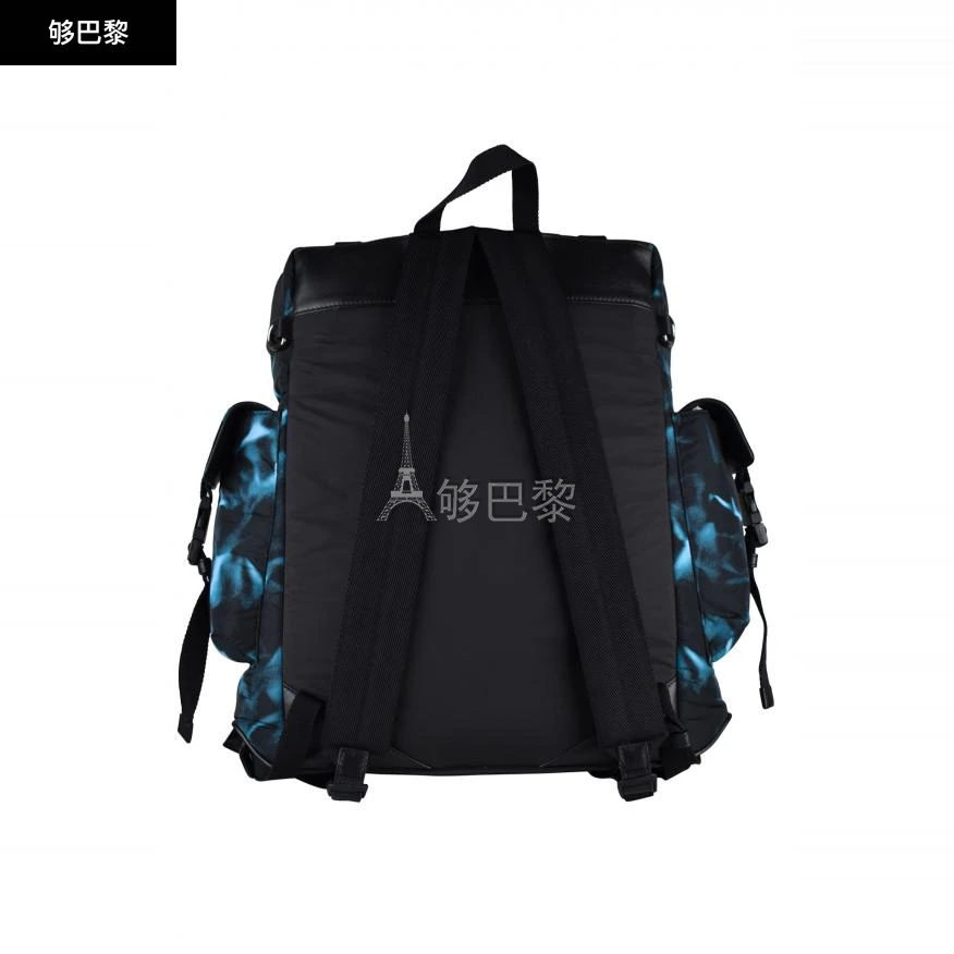 商品Jimmy Choo|【特惠7.3折】【预售】 男士 双肩包 Wixon backpack 7158 WIXONBLEUTIEDYE ,价格¥7582,第3张图片详细描述