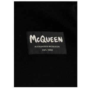 商品Alexander McQueen|ALEXANDER MCQUEEN 黑色男士卫衣 664680-QRX55-1000,价格¥2043,第2张图片详细描述