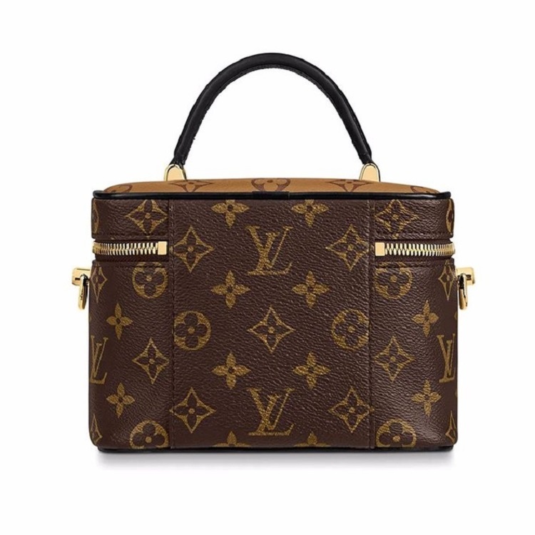 商品Louis Vuitton|Louis Vuitton 路易威登 女士VANITY小号拼色老花单肩手提链条化妆包&nbsp;M45165 送礼好物,价格¥21634,第4张图片详细描述