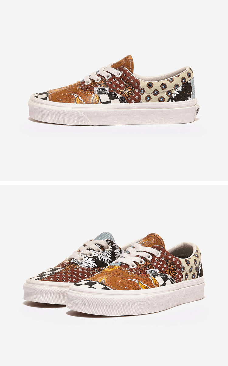 商品Vans|【Brilliant|包邮包税】万斯 ERA  运动鞋 帆布鞋  VN0A4U391IO (TIGER PATCHWORK) BLACK/TRUE WHITE,价格¥267,第2张图片详细描述