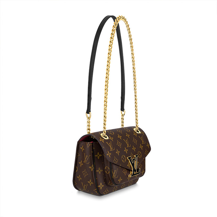 商品Louis Vuitton|Louis Vuitton 路易威登 新款女包LV PASSY 老花帆布单肩斜挎链条邮差包 M45592 送礼好物,价格¥19964,第5张图片详细描述