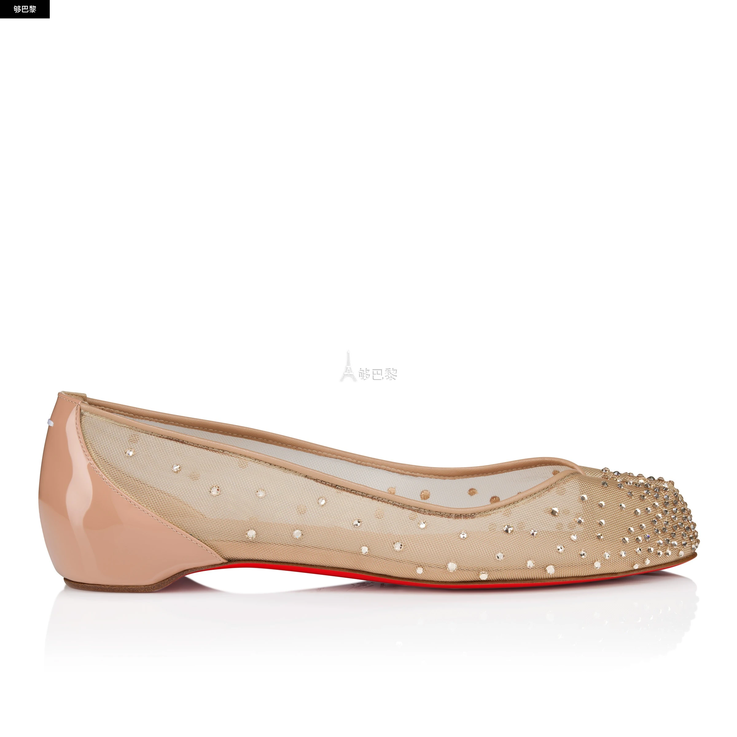 商品Christian Louboutin|【预售】 CL红底鞋 25春夏 女士 商务休闲鞋 Marlougiela Strass 1251024n295,价格¥13348,第5张图片详细描述