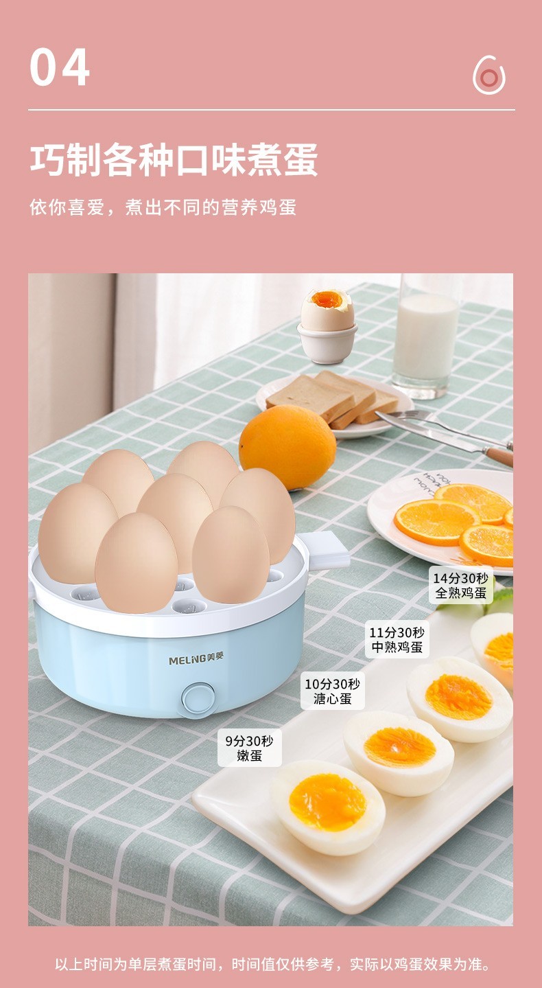 商品[国内直发] MELING|美菱MUE-LC3502 煮蛋器 家用多层蒸蛋器多用途家用,价格¥160,第13张图片详细描述