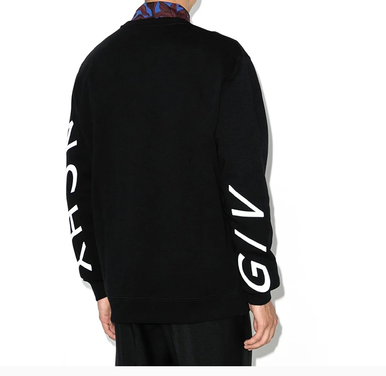 商品[国内直发] Givenchy|GIVENCHY 纪梵希 男士黑色卫衣 BMJ07H30AF-004,价格¥5312,第5张图片详细描述