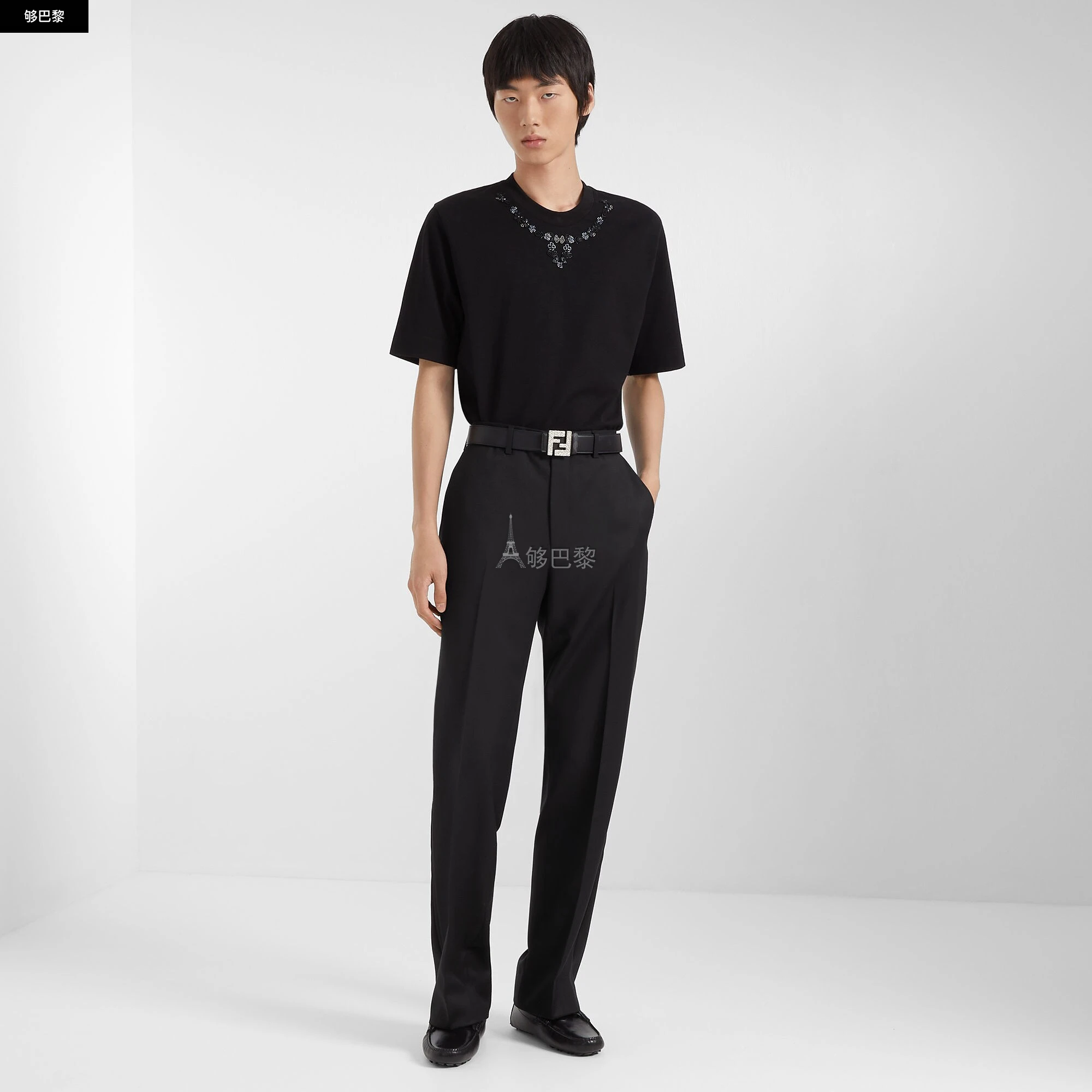 商品Fendi|【预售】 芬迪 25春夏 男士 西裤 Trousers FB0366AMZMF0QA1 ,价格¥6552,第6张图片详细描述