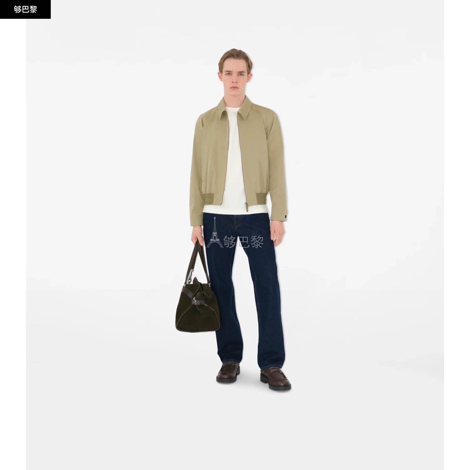 商品Burberry|【预售】 巴宝莉 25春夏 男士 短袖T恤 马术骑士徽章棉质 T 恤衫 81062641,价格¥3084,第4张图片详细描述