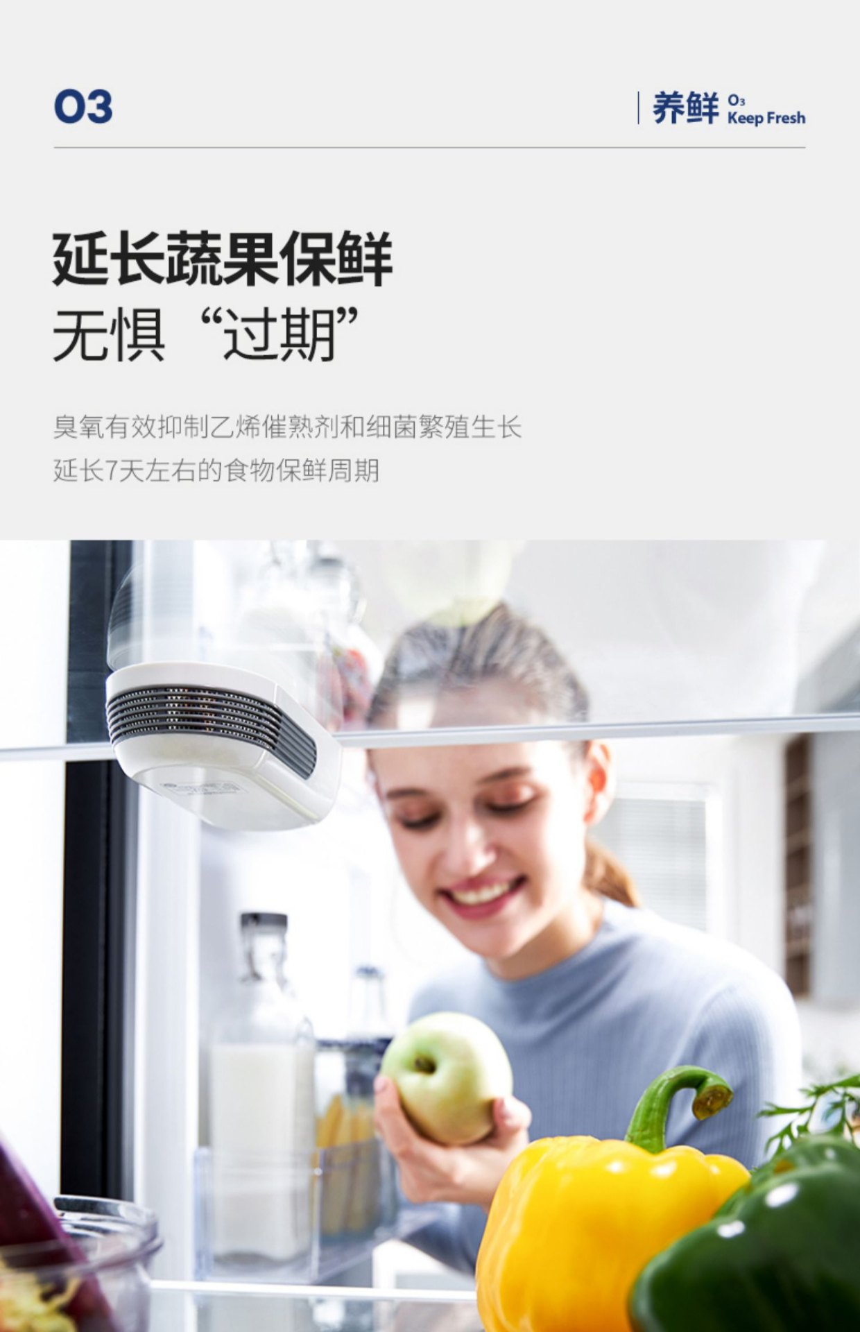 商品[国内直发] Morphy Richards|冰箱除味器MR2060臭氧杀菌保鲜防霉神器去异臭味空气净化器,价格¥196,第26张图片详细描述