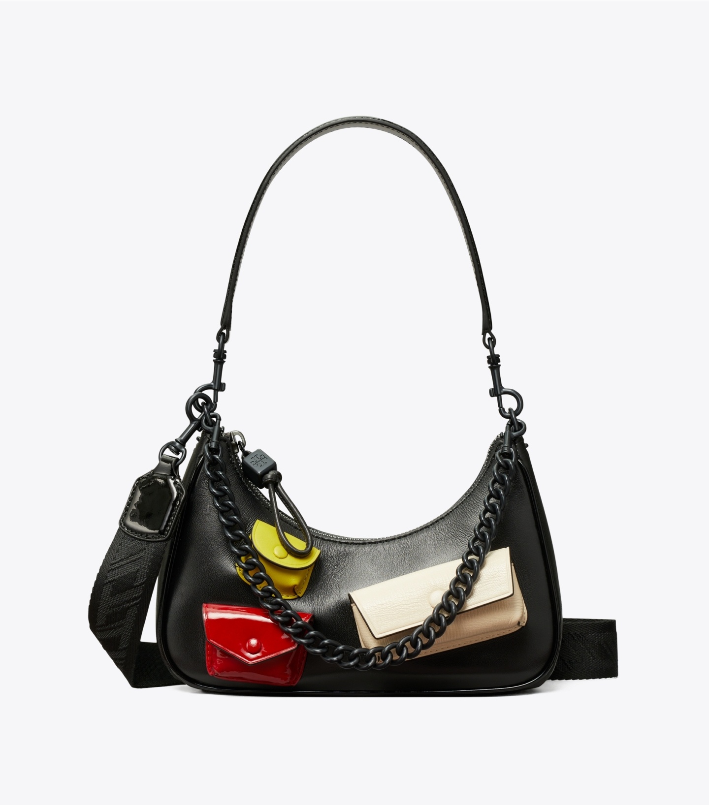 商品[国内直发] Tory Burch|汤丽柏琦 奢侈品 TB女包黑色皮质腋下包手提包单肩斜挎包 140546-001,价格¥3998,第8张图片详细描述