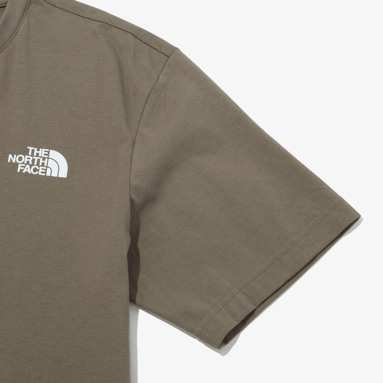 商品The North Face|【Brilliant|北面特惠】北面棉质基本款短袖 T 恤 COTTON BASIC S/S R/TEE BROWN NT7UP47E,价格¥302,第5张图片详细描述