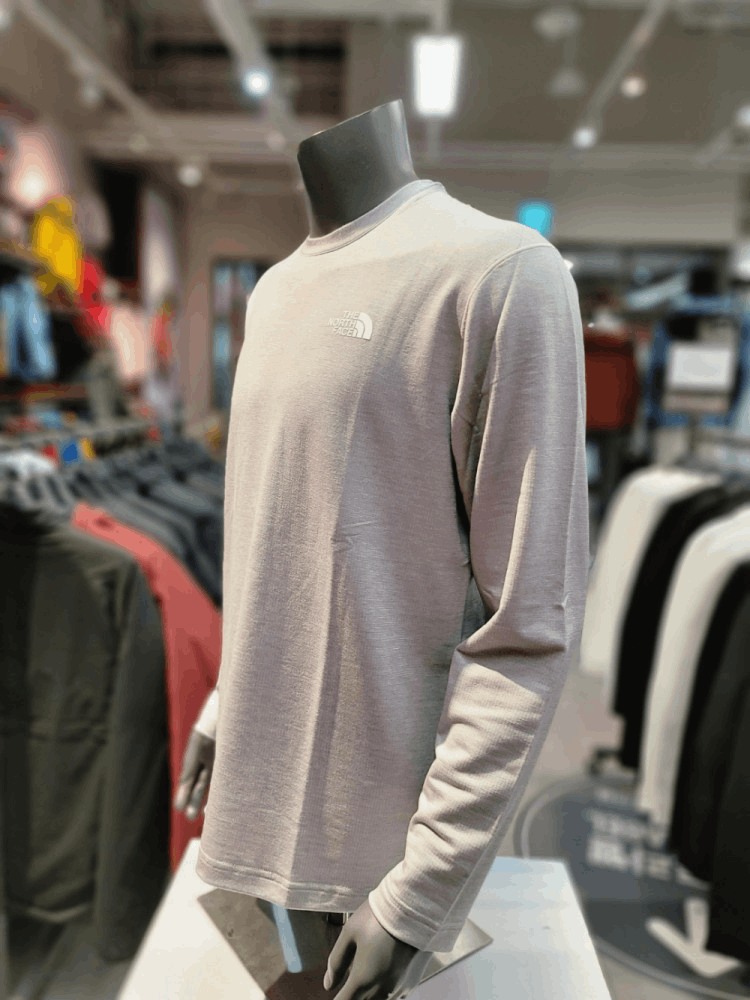 商品The North Face|【Brilliant|包邮包税】北面户外 男士 MERINO 毛 长袖 T恤 L/S R/TEE 2A-LGY NI7TN55C,价格¥388,第5张图片详细描述