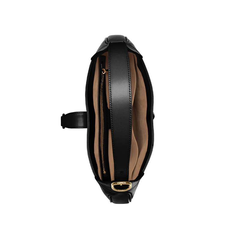 商品Gucci|GUCCI/古驰 Jackie 1961 女士小号黑色牛皮锁扣手提单肩包 636709 10O0G 1000,价格¥20484,第3张图片详细描述