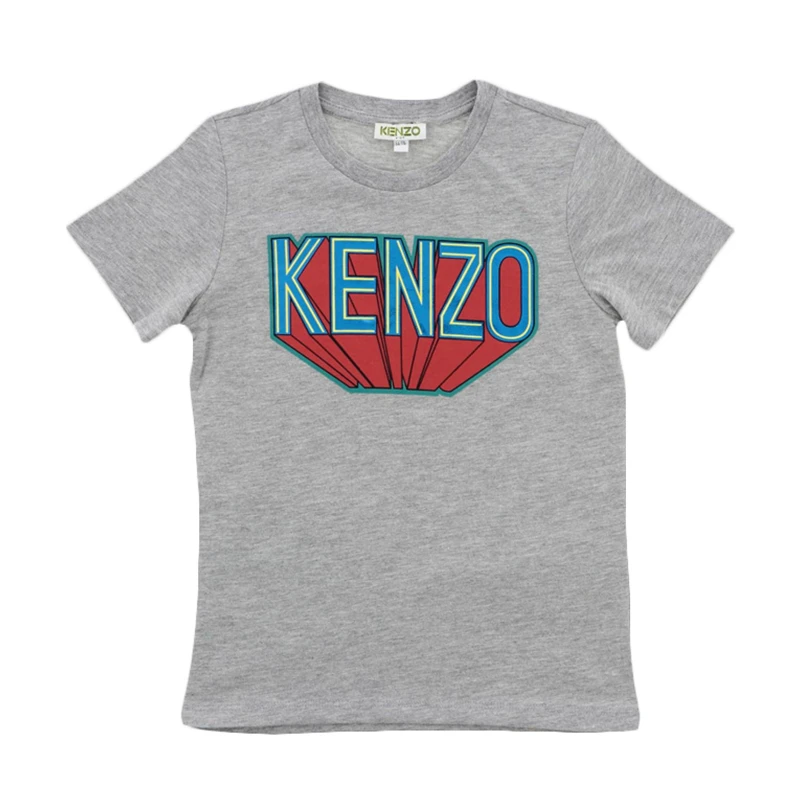 商品Kenzo|KENZO 灰色男童T恤 KP10638-GREY,价格¥311,第1张图片详细描述