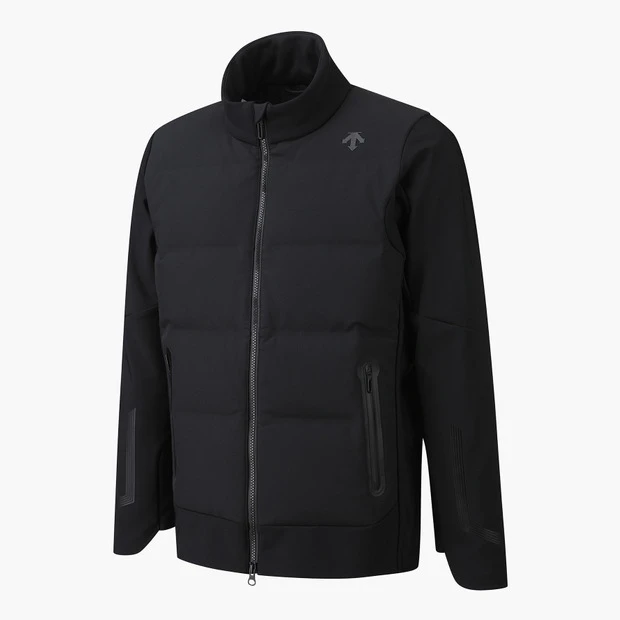 商品【预售商品15天发货】 DESCENTE|高球系列全拉链混合羽绒外套适合冬季户外 DP41MFDJOA-BLKG,价格¥7764,第10张图片详细描述