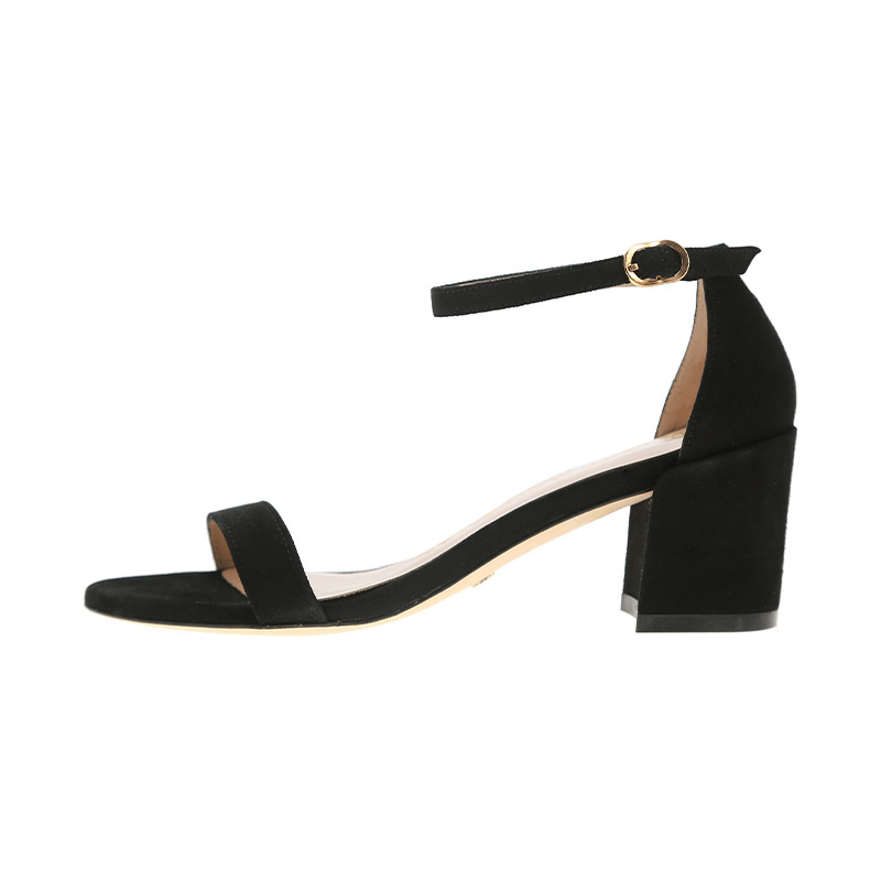 商品[国内直发] Stuart Weitzman|STUART WEITZMAN 黑色女士中跟鞋 SIMPLE-BLACK-SUEDE,价格¥1673,第1张图片详细描述