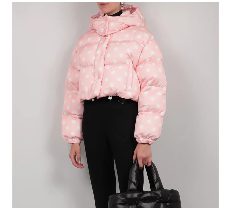 商品[国内直发] Miu Miu|MIU MIU 拼色女士羽绒服 ML721-1ZHI-F0V4C,价格¥4714,第5张图片详细描述