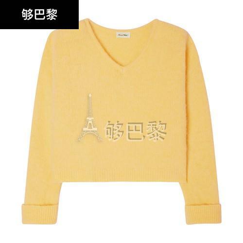 商品American Vintage|【特惠9.0折】包邮包税【预售7天发货】 AMERICAN VINTAGE 23秋冬 女士 针织衫 East 针织衫 AMVHE549YE1,价格¥1602,第3张图片详细描述