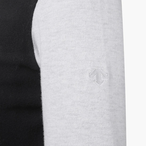 商品【预售商品15天发货】 DESCENTE|GOLF女性毛绒混合高领针织衫时尚优雅 DO42WFKPN3-BLKG,价格¥1222,第9张图片详细描述