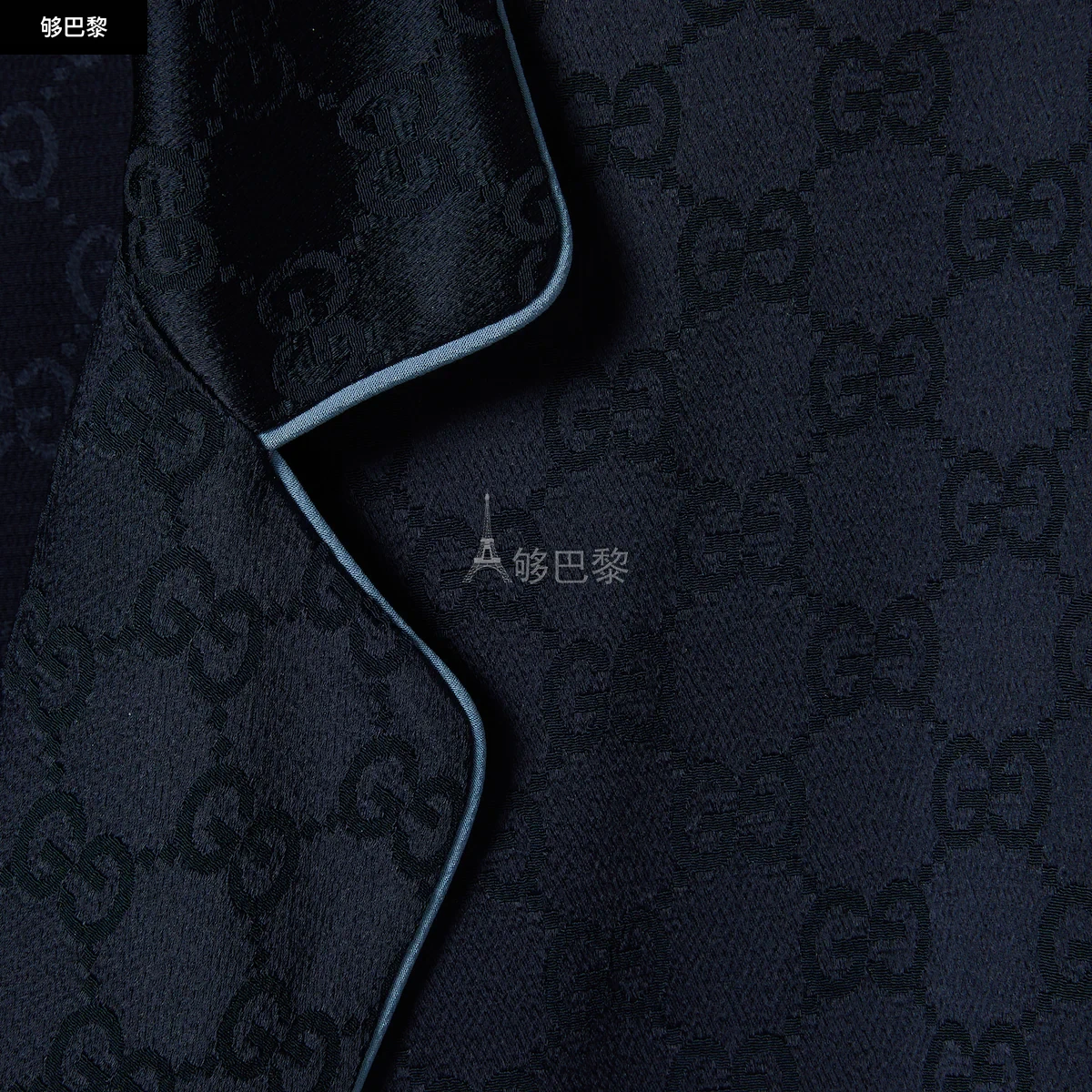 商品Gucci|【预售】 古驰 25春夏 女士 睡衣 GG缎质衬衫 803808 Z7ADF 4330,价格¥14005,第4张图片详细描述