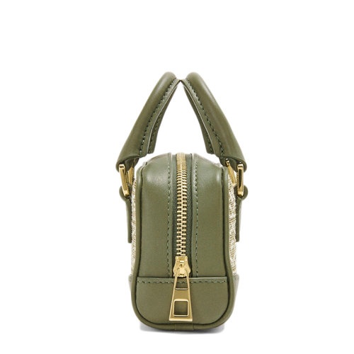 商品Loewe|【包税】LOEWE/罗意威 22春夏新款Amazona系列 女士Nano款绿色鳄梨绿色徽标提花织物配皮束带单肩斜挎手提包A039U96X02-4364,价格¥7131,第4张图片详细描述