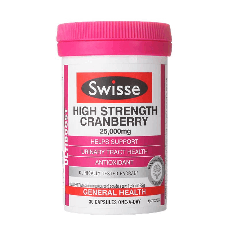 商品Swisse|澳洲斯维斯swisse蔓越莓胶囊高浓度精华30粒,价格¥121,第3张图片详细描述