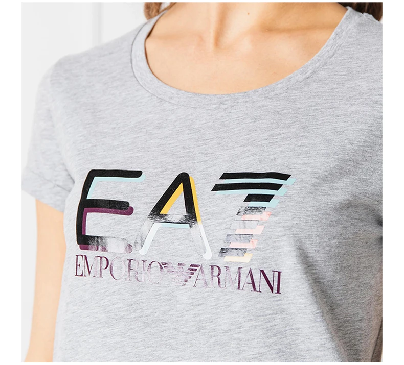 商品Emporio Armani|EMPORIO ARMANI 灰色女士T恤 3GTT20-J12Z-3905,价格¥457,第9张图片详细描述