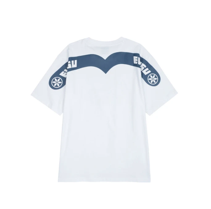 商品Evisu|【享贝家】（国内现货-QD）EVISU 福神 箭头星星印花图案休闲短袖T恤 男女同款 白色 EU2UTS716WH,价格¥253,第3张图片详细描述