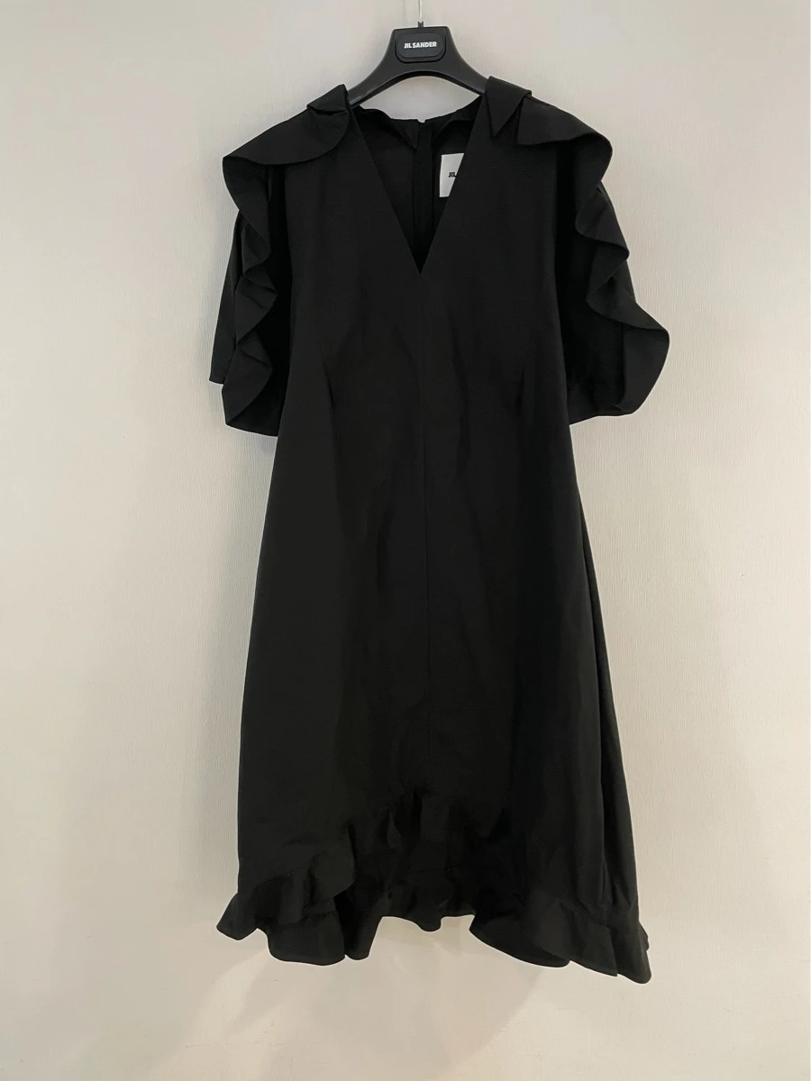 商品[国内直发] Jil Sander|JIL SANDER 黑色女士连衣裙 JSPU504606-WU244200-001,价格¥6149,第1张图片详细描述