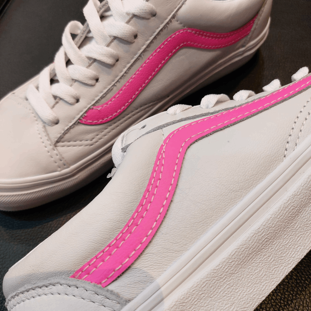 商品Vans|【韩国直邮|包邮包税】万斯 Style 36 #Leather Pop #男女通用鞋 #sugar plum/true white (VN0A54F6A6B),价格¥384,第5张图片详细描述