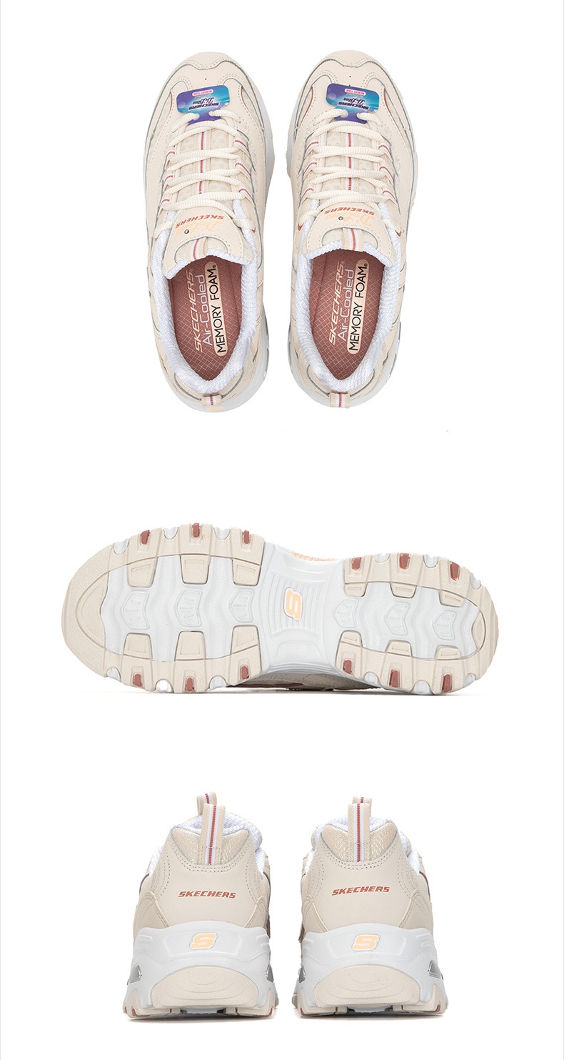 商品[国内直发] SKECHERS|熊猫鞋 D'LITES 1.0女士运动休闲鞋 老爹鞋,价格¥380,第5张图片详细描述