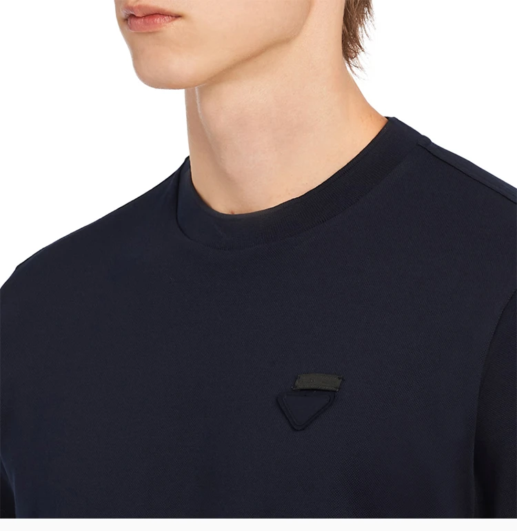 商品Prada|Prada 普拉达 蓝色棉男士T恤 UJN452-XGS-F0124,价格¥3320,第7张图片详细描述