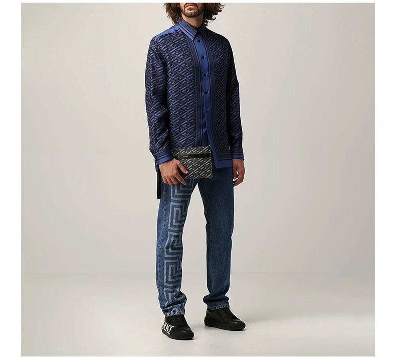 商品Versace|VERSACE ��黑色男士手拿包 1002926-1A01444-5B05E,价格¥2181,第8张图片详细描述