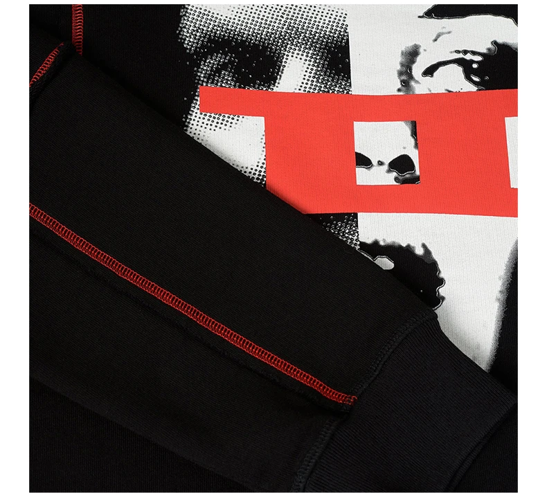 商品Givenchy|GIVENCHY 男士黑色双子座印花卫衣 BM70EH306C-001,价格¥3227,第6张图片详细描述