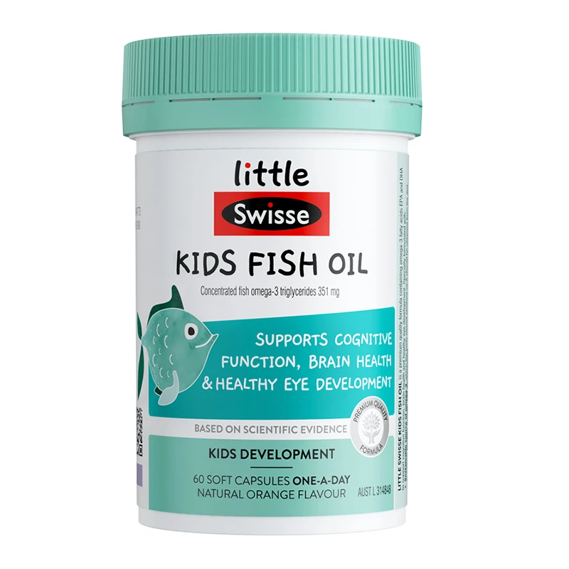 商品[国内直发] Swisse|Swisse 儿童脑部健康DHA鱼油60粒,价格¥110,第1张图片详细描述